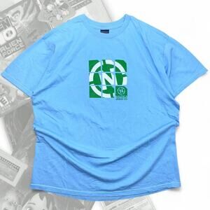 Light Blue / Green Vintage Y2K Nautica Jeans Graphic Tee